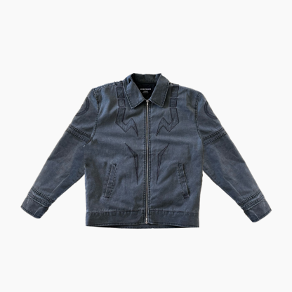 King of Curses Washed Denim Jacket-Coordom