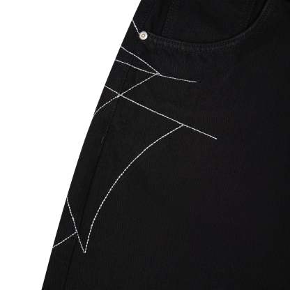 "spiderweb" raw Denim-Coordom