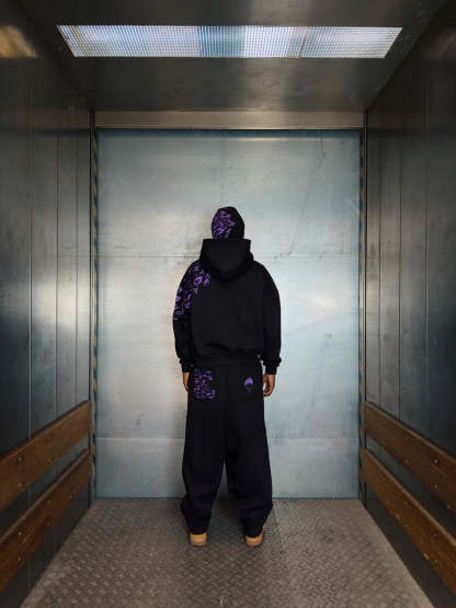 "SASUKE UCHIHA X CURSE MARKS" BALACLAVA ZIP HOODIE-Coordom