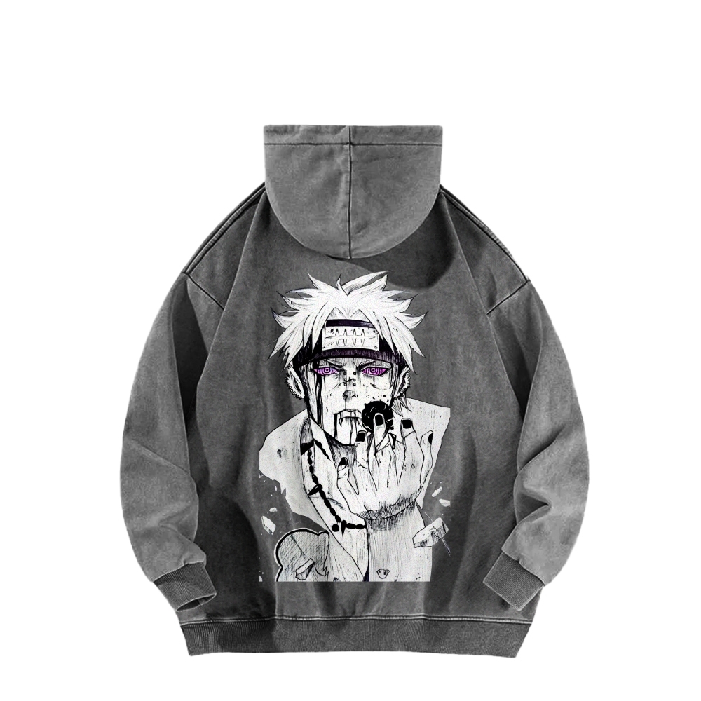 Naruto Casual Washed Hoodie 2509012973-Coordom