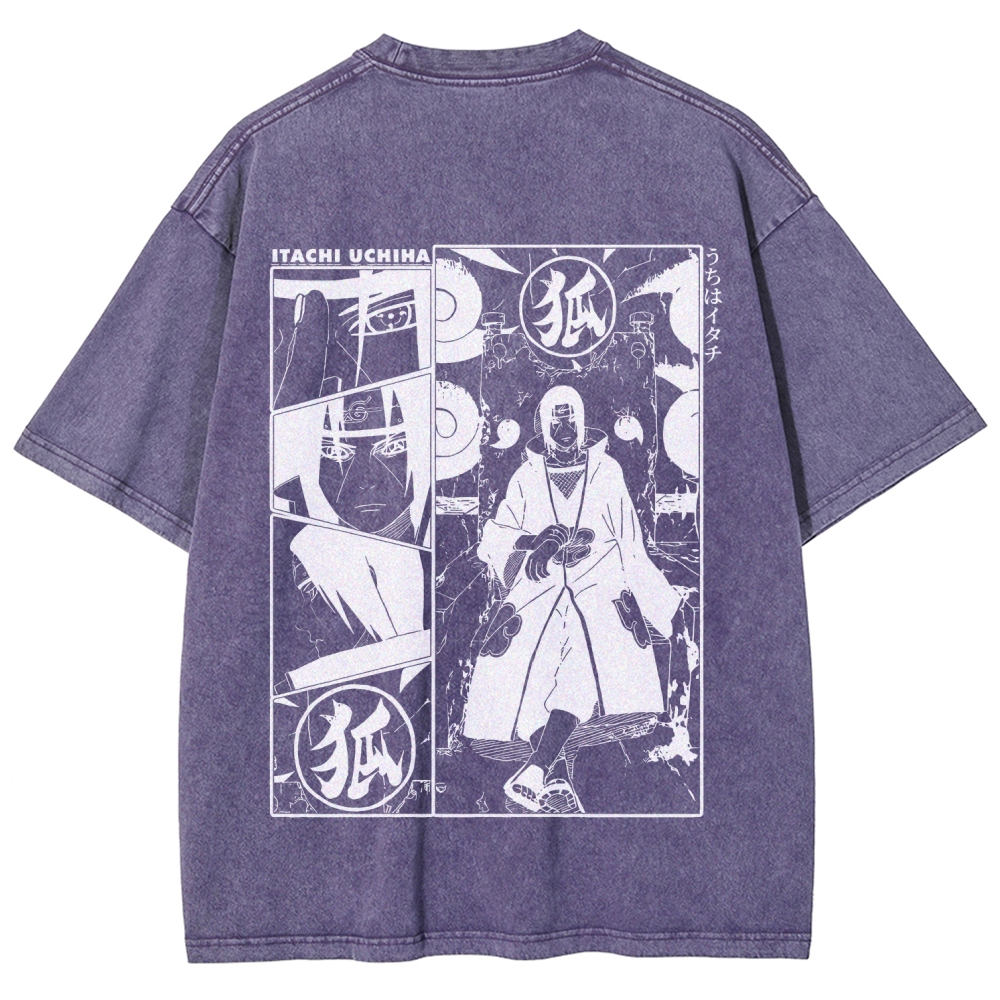 Naruto Unisex Fit Washed T-Shirt 2509012221-Coordom