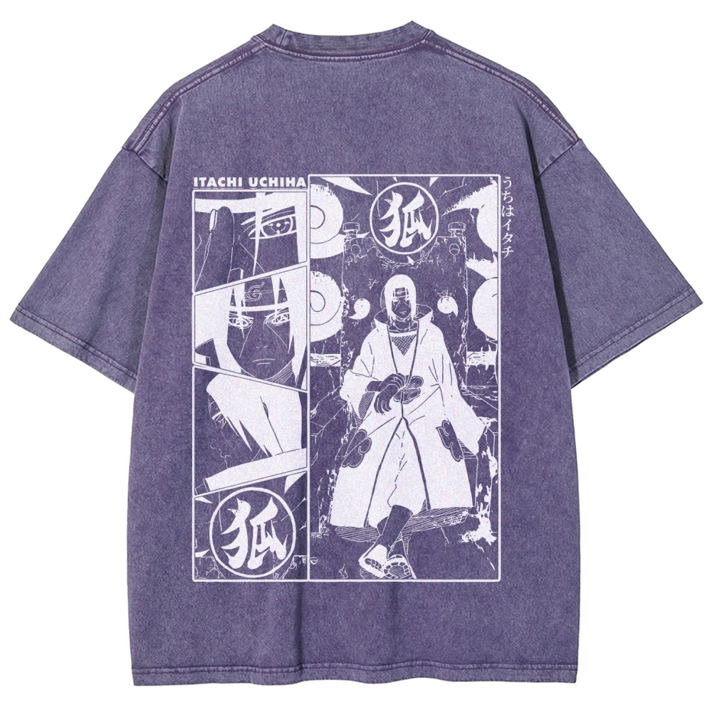 Naruto Unisex Fit Washed T-Shirt 2509012221-Coordom