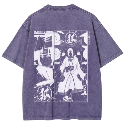 Naruto Unisex Fit Washed T-Shirt 2509012221-Coordom