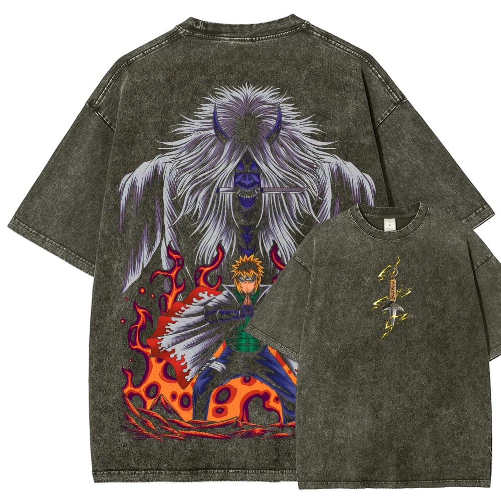 Naruto Unisex Fit Washed T-Shirt 2507030107-Coordom