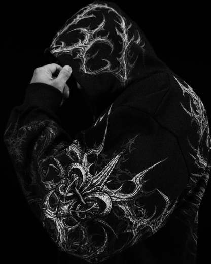 Heavenly Knight Oversized Zipup Hoodie-Coordom