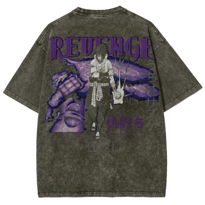 Naruto Unisex Fit Washed T-Shirt 2502003551-Coordom