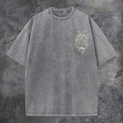 Ezekiel 36:26 Washed T-shirt-Coordom