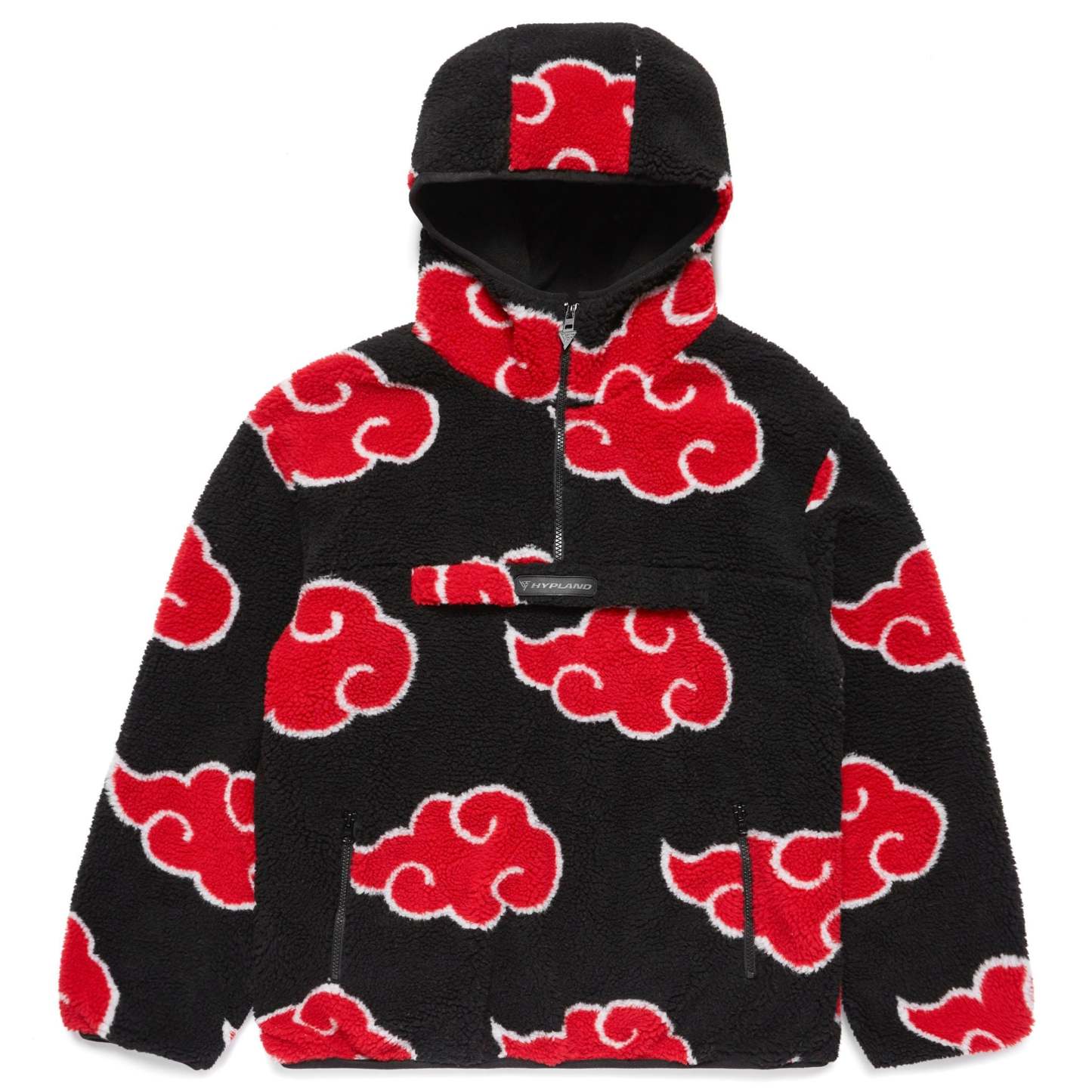Naruto Half Zip Sherpa Hoodie|Streetwear Oversized Vintage Casual Wear-Coordom
