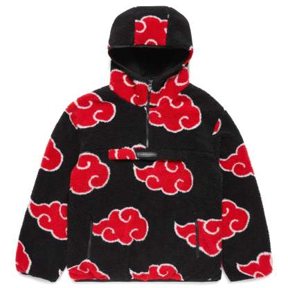Naruto Half Zip Sherpa Hoodie|Streetwear Oversized Vintage Casual Wear-Coordom