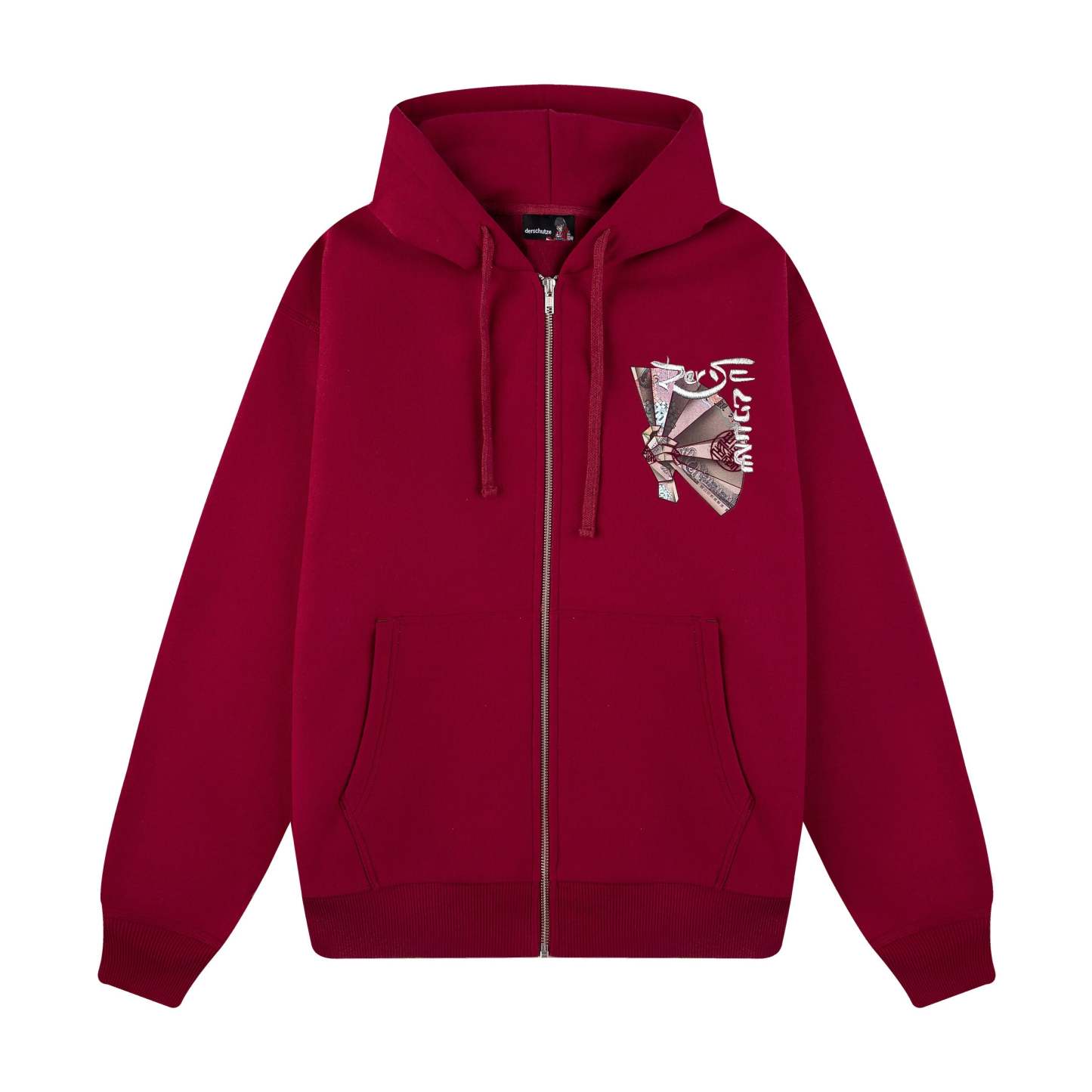 "yen" Zip Up burgundy-Coordom