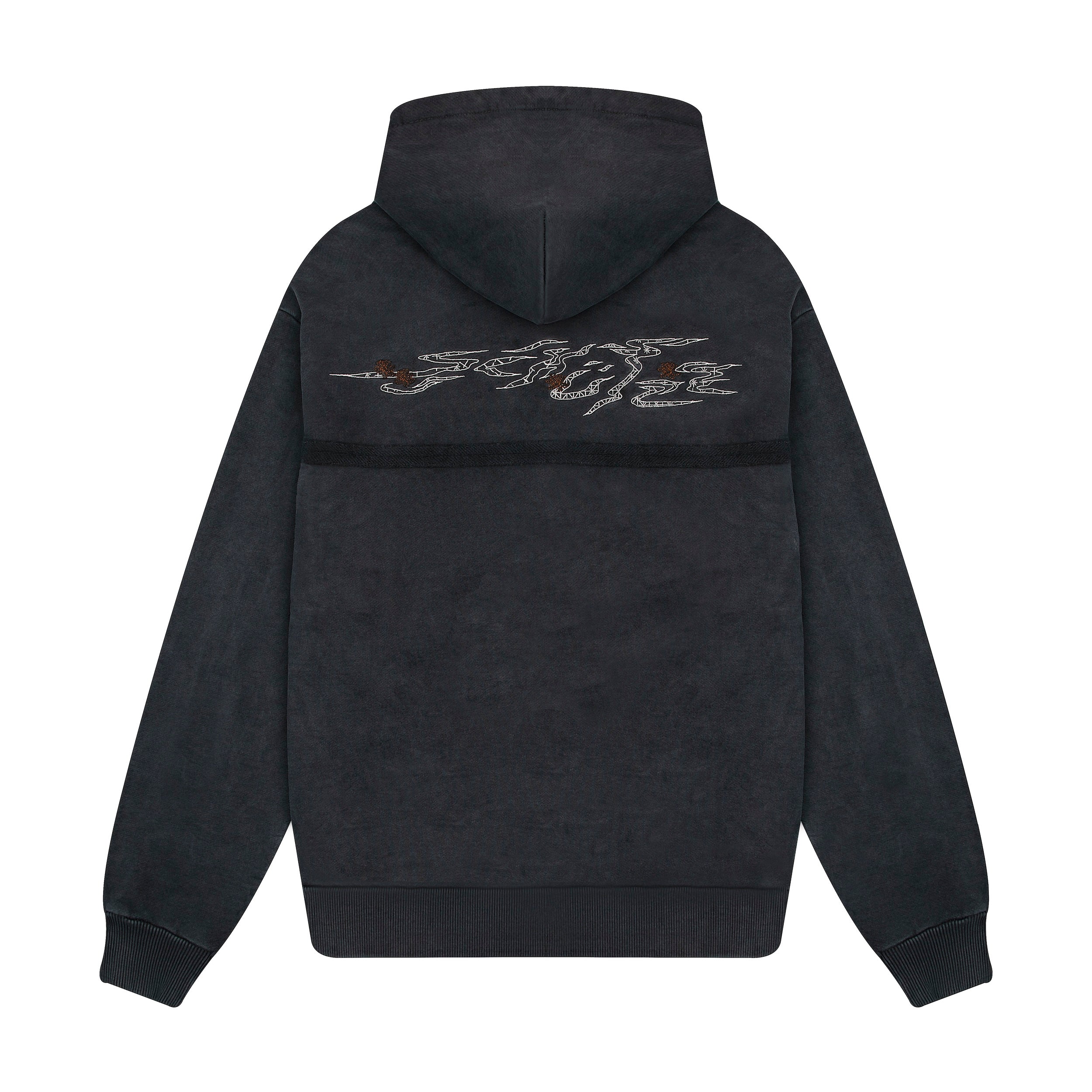 "sashiko" Hoodie anthracite-Coordom