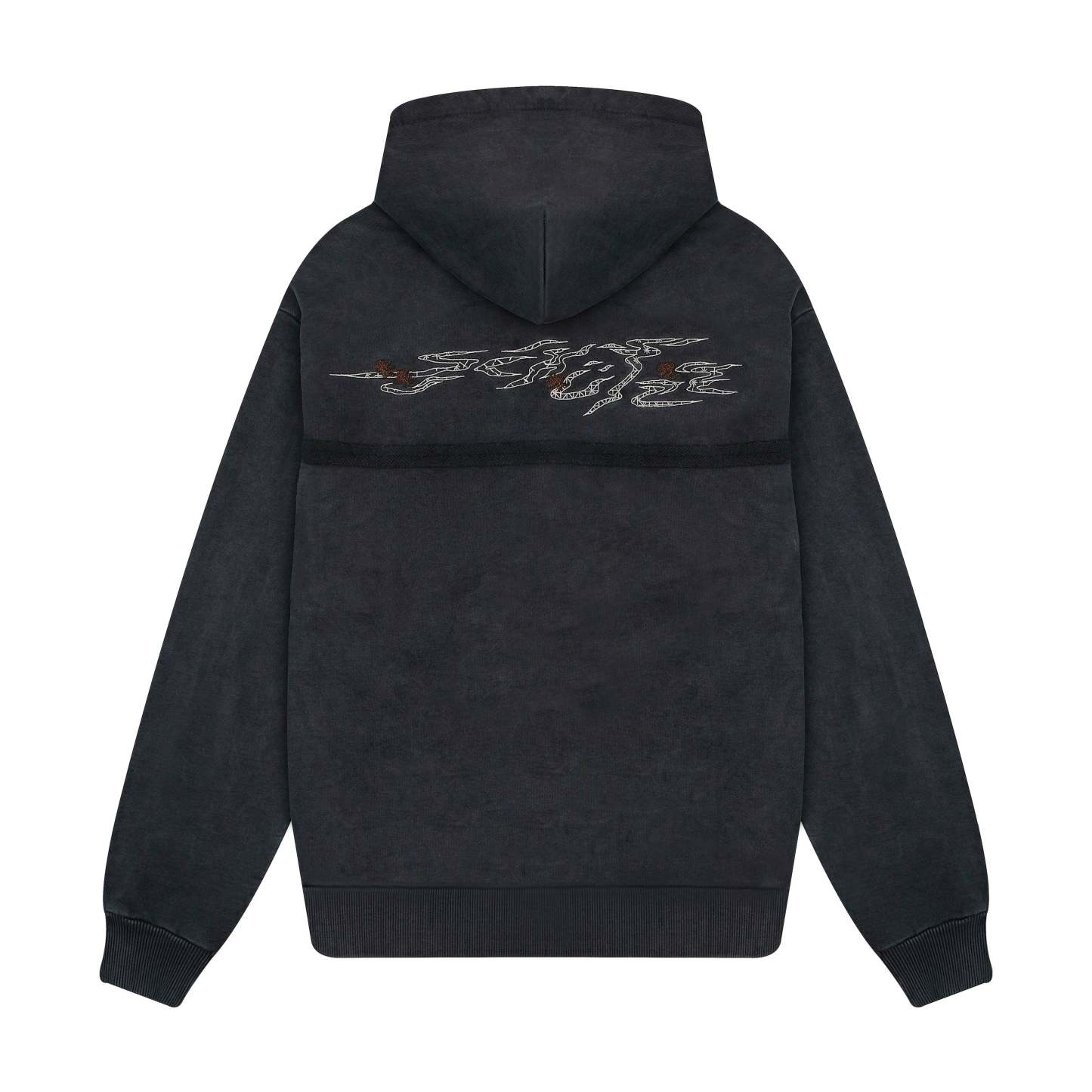"sashiko" Hoodie anthracite-Coordom