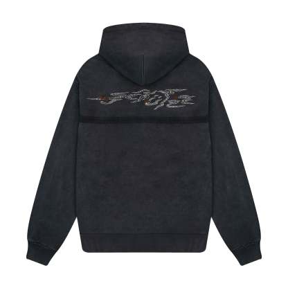 "sashiko" Hoodie anthracite-Coordom