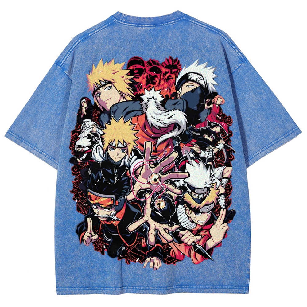 Naruto Unisex Fit Washed T-Shirt 2507030098-Coordom