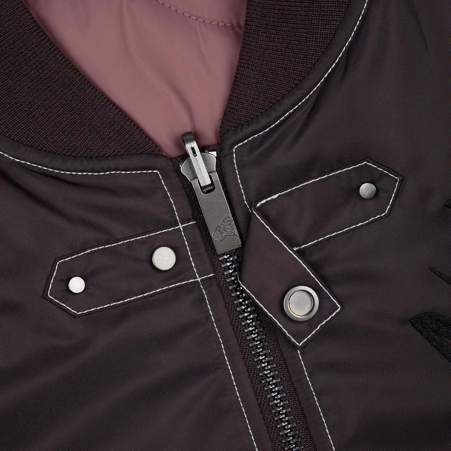 "yakuza v2" bomber Jacket deep plum-Coordom