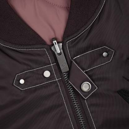"yakuza v2" bomber Jacket deep plum-Coordom