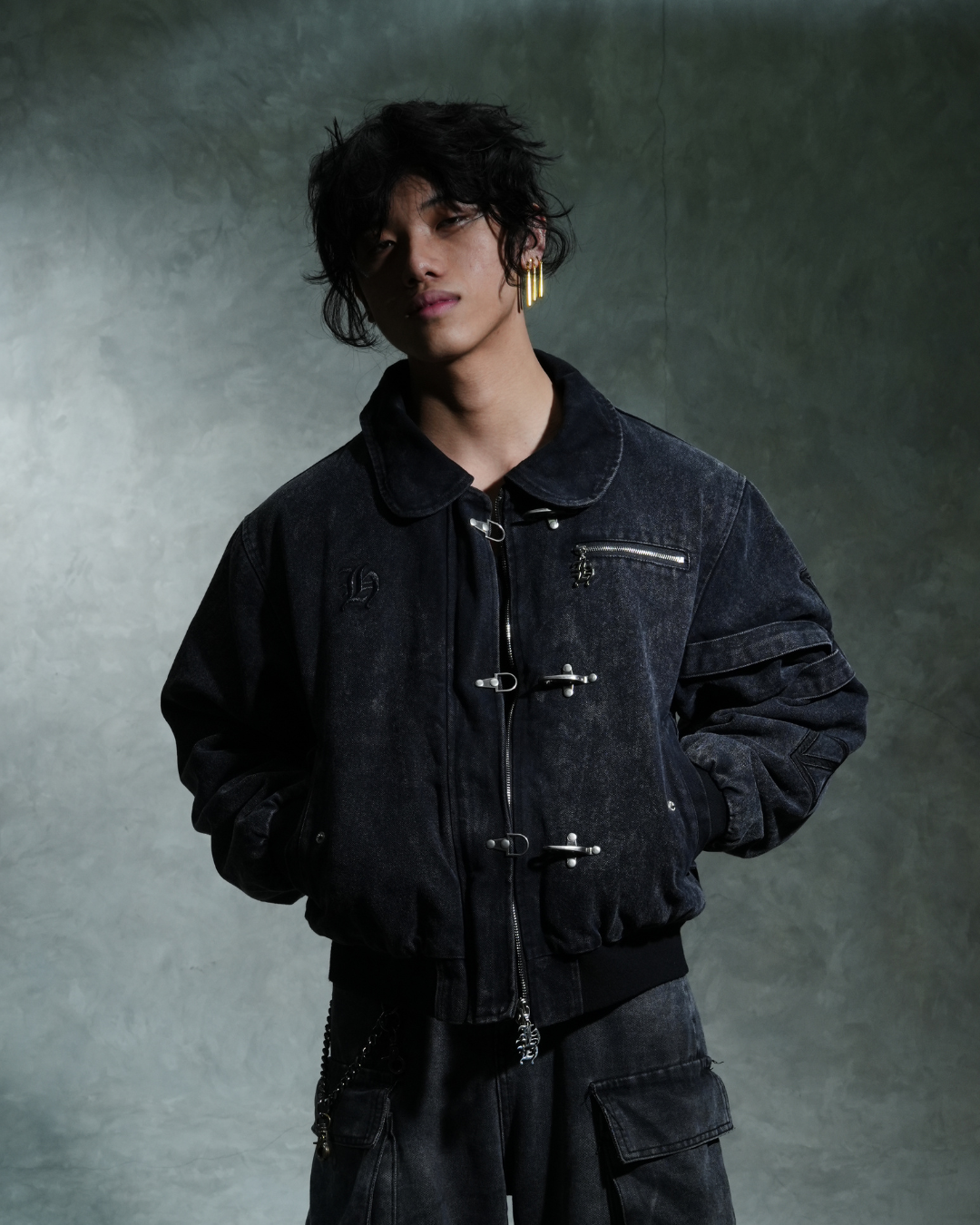 jigoku clasp jacket oversized streetwear casual jacket ready stock-Coordom