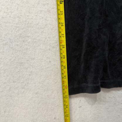 Vintage Juicy Couture Women's Black Velour Flared Track Pant Loungewear Size L-Coordom