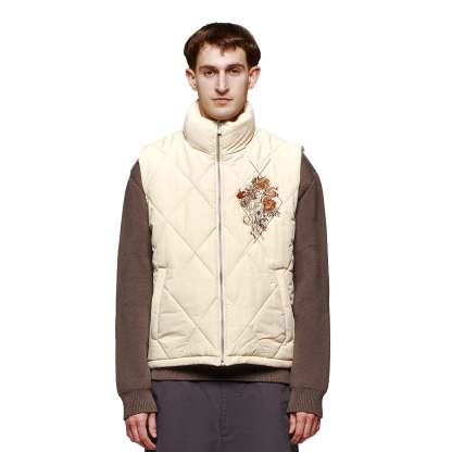 "garden of eden" Vest puffer beige-Coordom