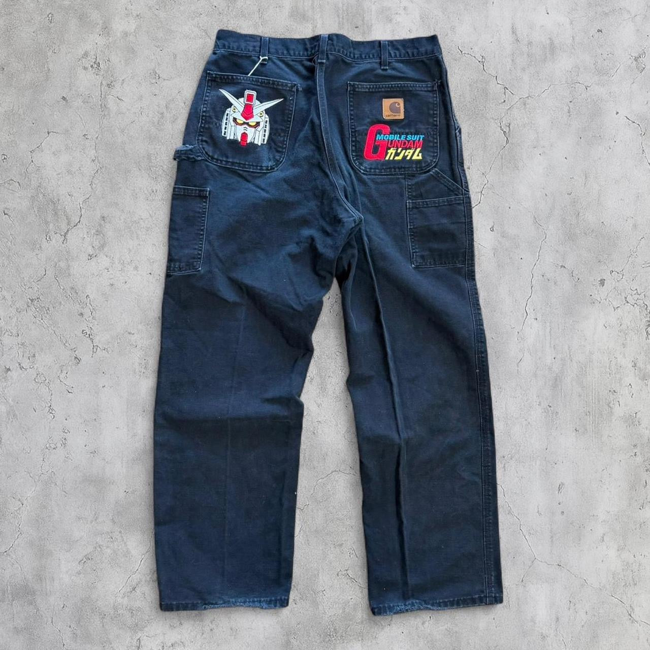 (36X32) Gundam embroidered jeans-Coordom