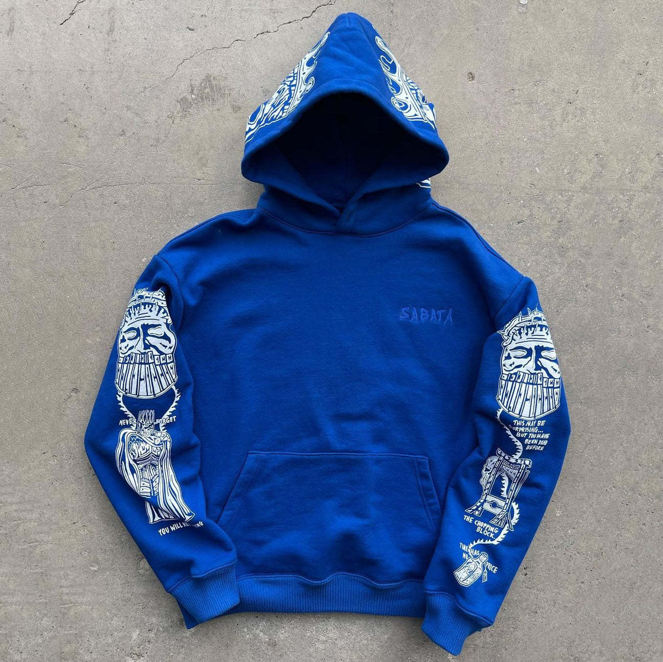 Fashion Print Long Sleeve Hoodie-Coordom