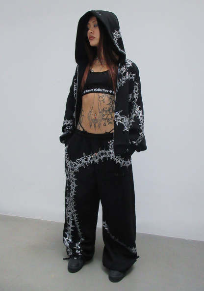  RHINESTONE OVERSIZED SET BLACK-Coordom