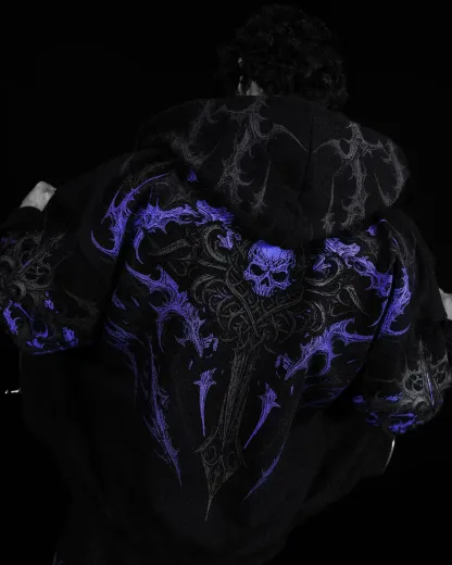 Heavenly Knight Oversized Zipup Hoodie-Coordom