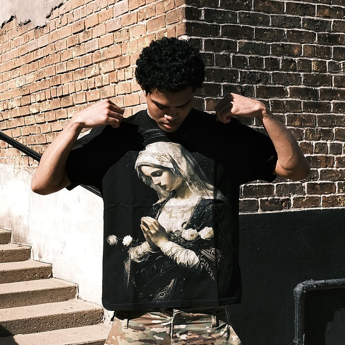Blooming Solitude Printed Men's Washed Tee-Coordom