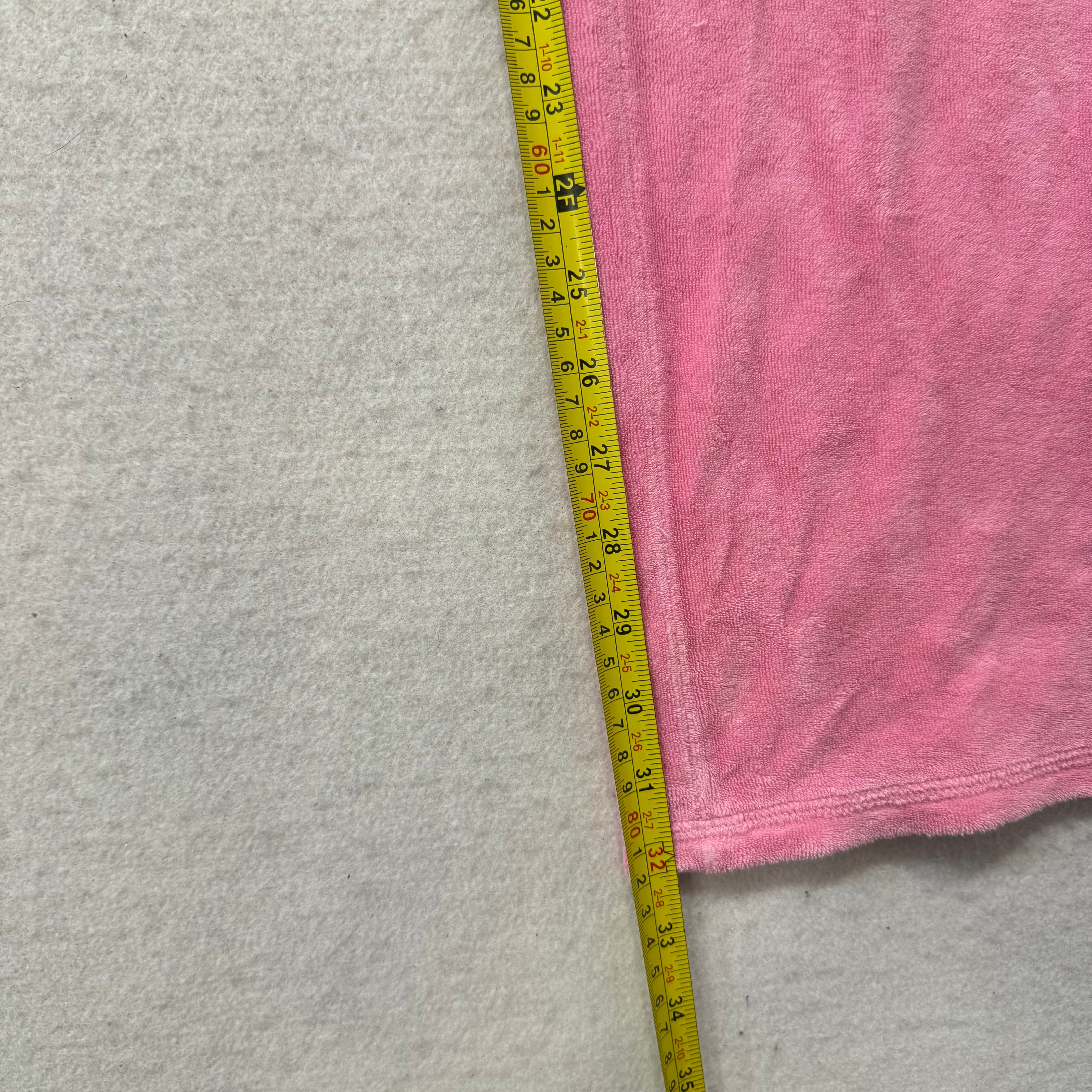 2003 Vintage Juicy Couture Women's Pink Terry Cloth Flared Track Pant Y2k Size L-Coordom