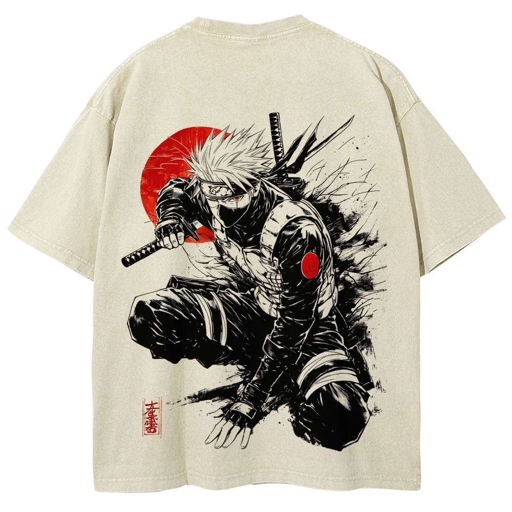 Naruto Unisex Fit Washed T-Shirt 2511024505-Coordom