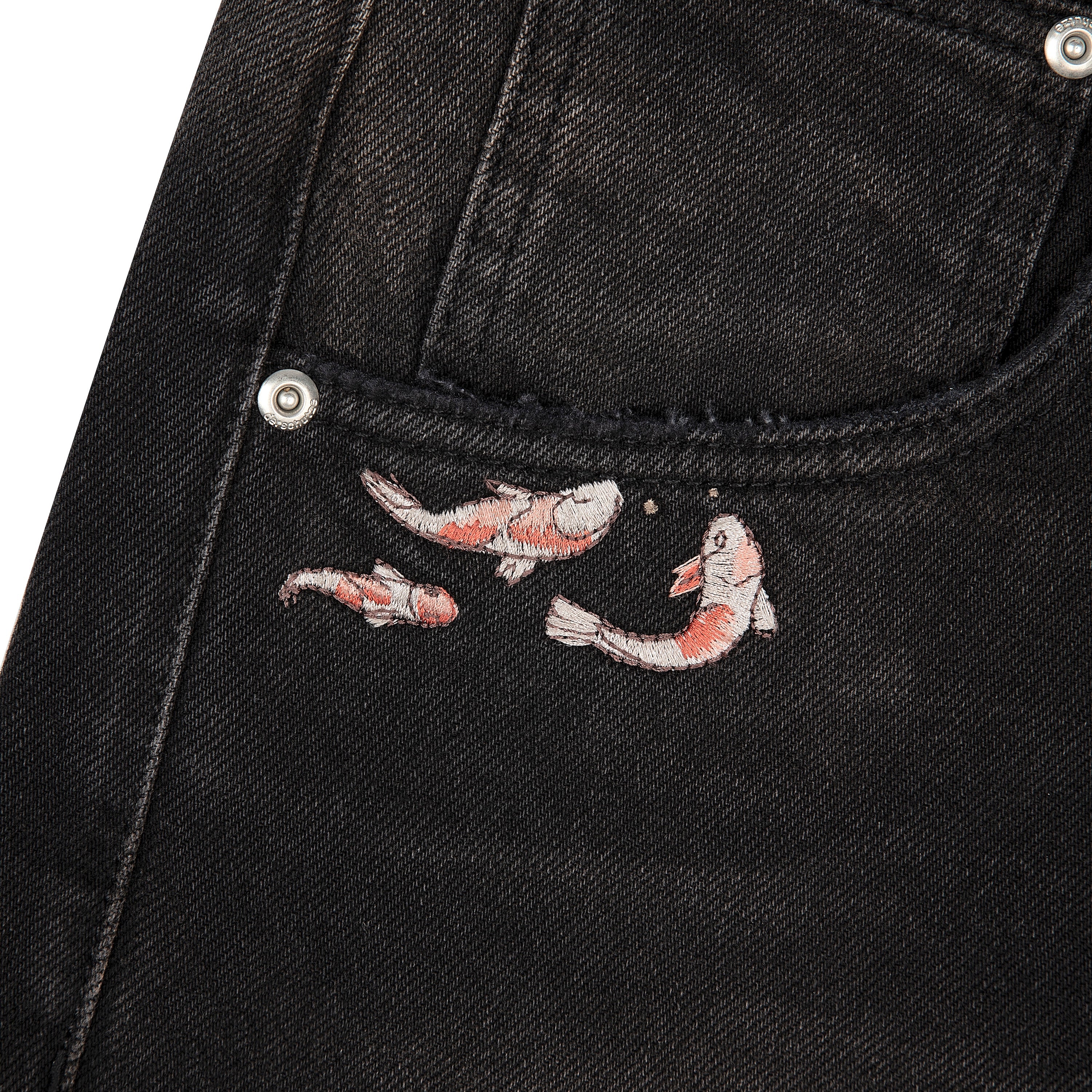 "koi fish v2" Jorts black-Coordom