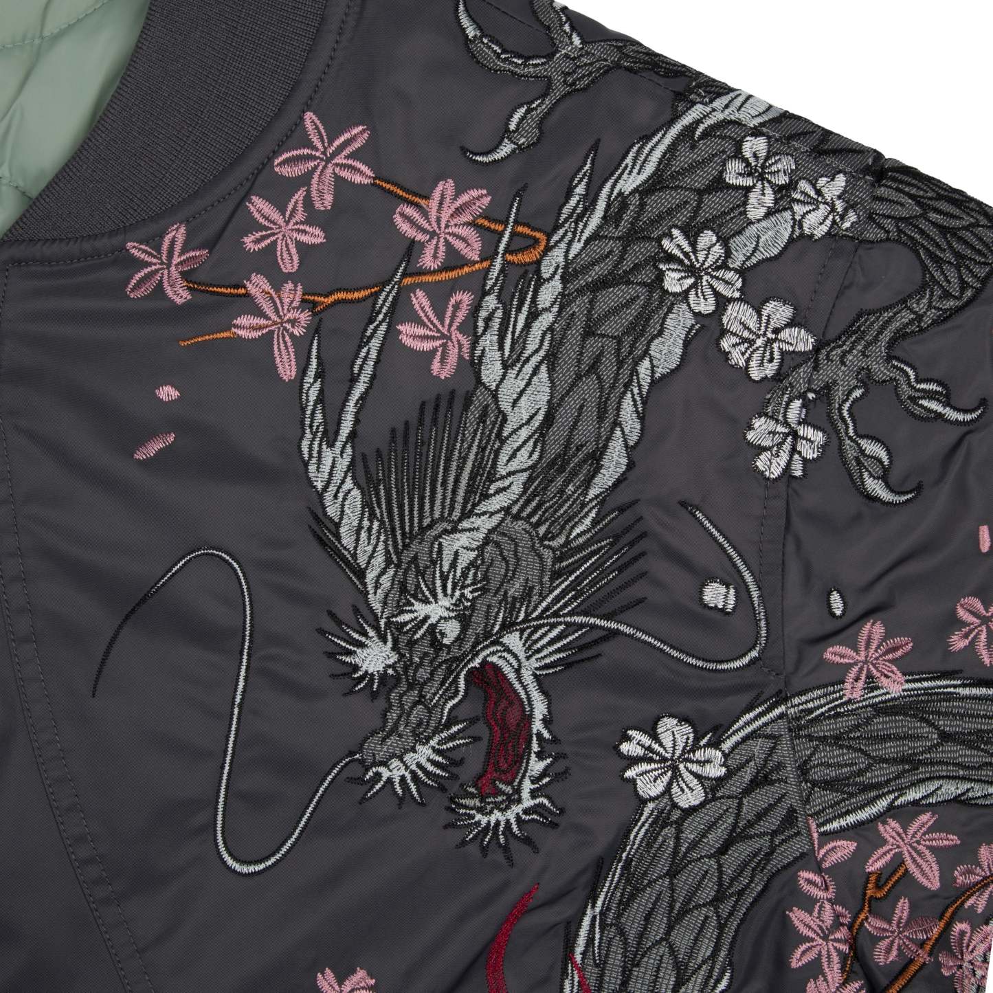 "yakuza v2" bomber Jacket dark grey-Coordom