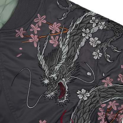"yakuza v2" bomber Jacket dark grey-Coordom