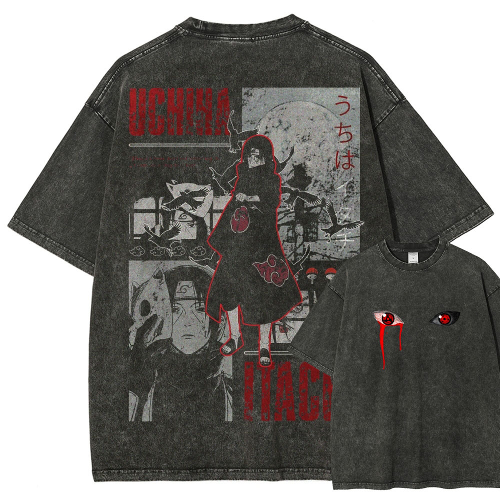 Naruto Unisex Fit Washed T-Shirt 2502003554-Coordom