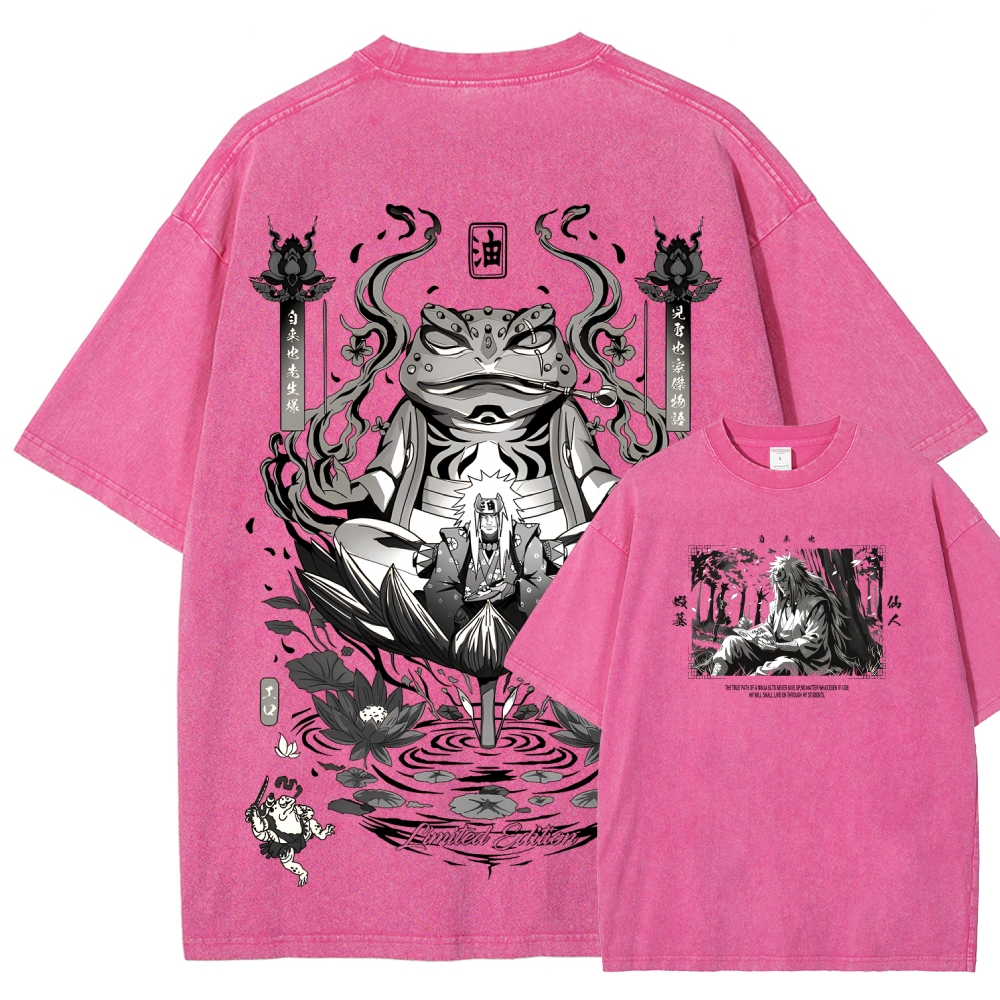 Jiraiya Unisex Fit Washed T-Shirt 2510008383-Coordom