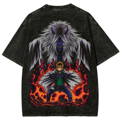 Naruto Unisex Fit Washed T-Shirt 2507030107-Coordom