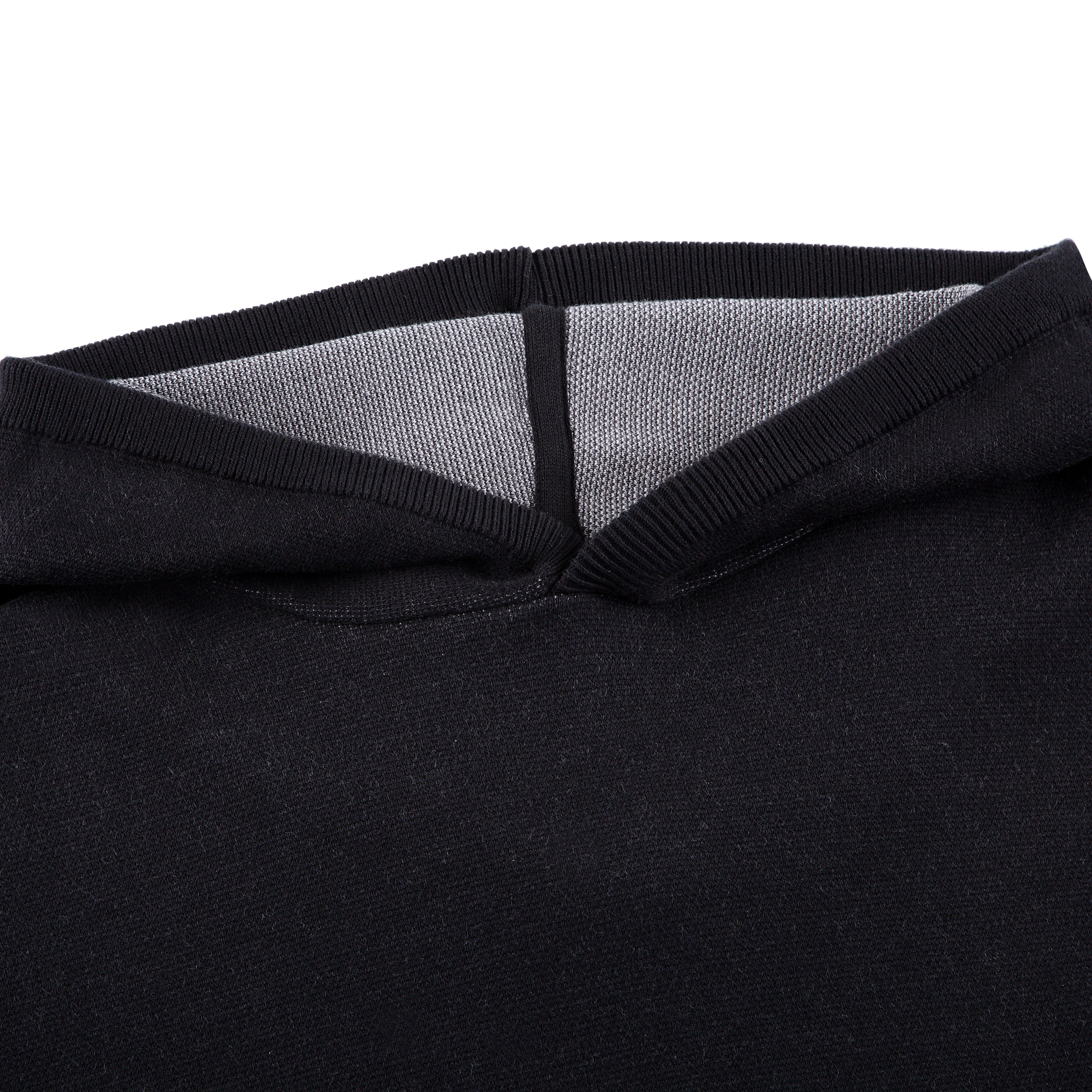 "awakening" knit Hoodie black-Coordom