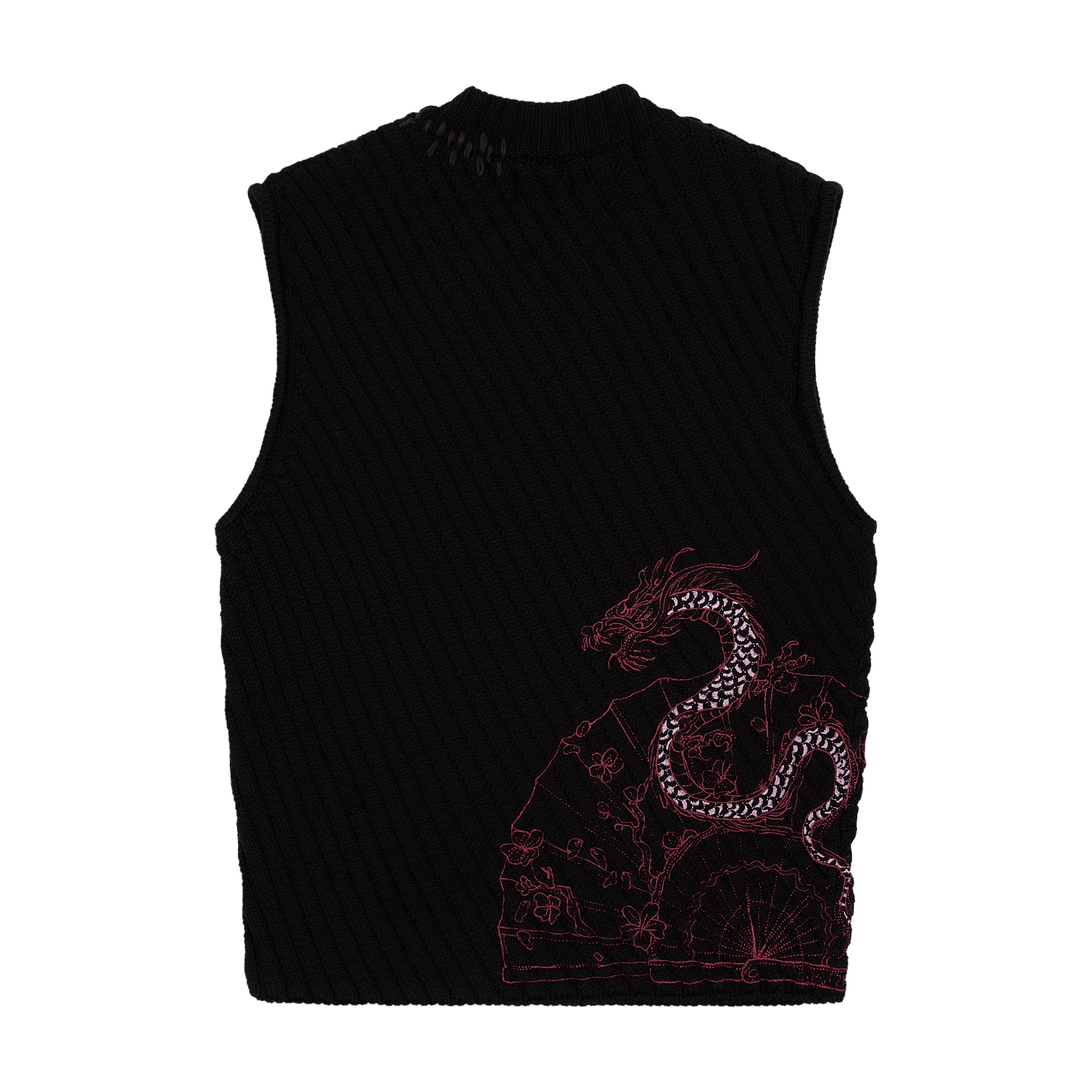 "yakuza" Knit vest-Coordom