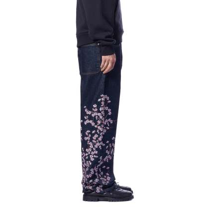 Blossom V3 Indigo Raw Denim Jeans | Vintage Streetwear Baggy Pants-Coordom