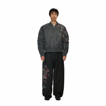"yakuza" raw Denim black 02-Coordom