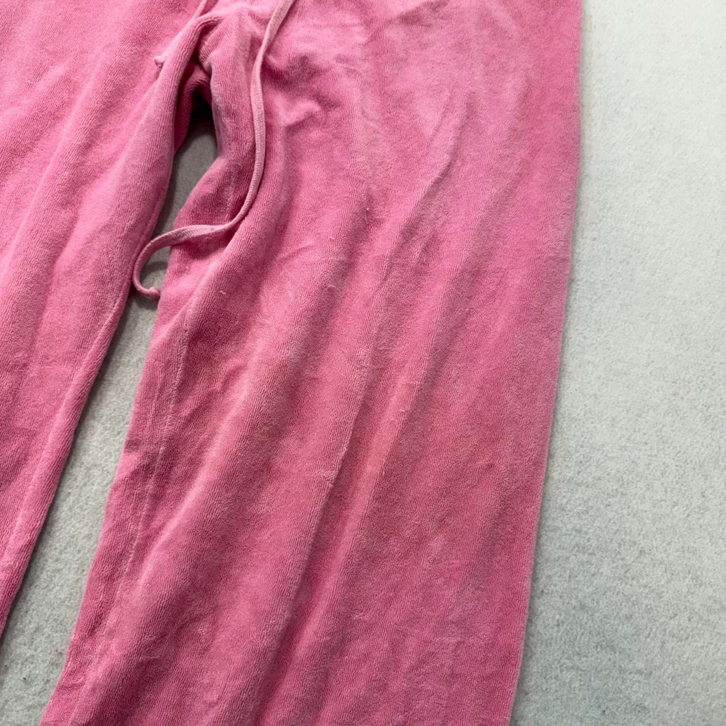 2003 Vintage Juicy Couture Women's Pink Terry Cloth Flared Track Pant Y2k Size L-Coordom
