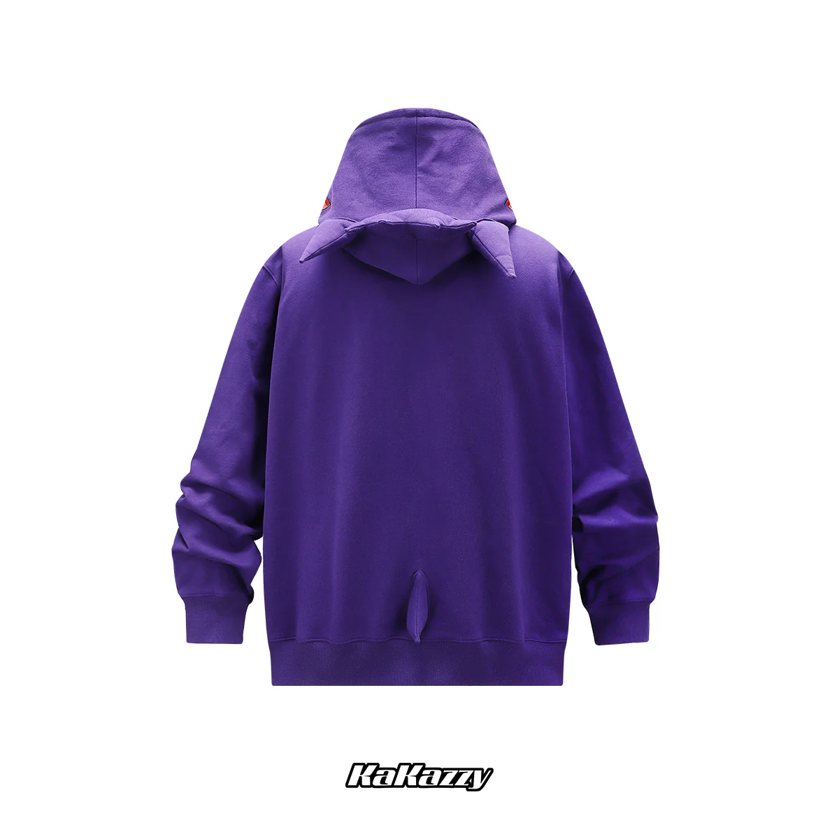 Street style Y2K pattern Full Zip Hoodie Purple-Coordom