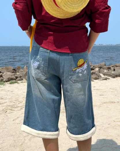 Luffy Strawhat Jorts-Coordom