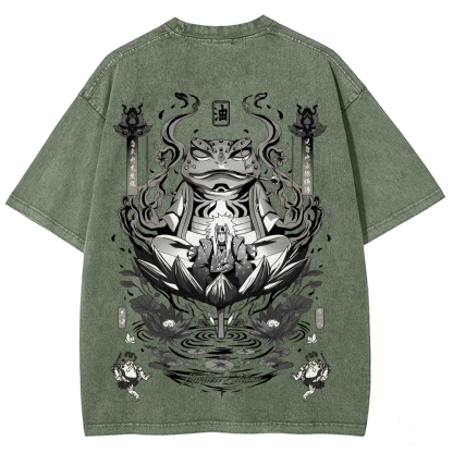 Jiraiya Unisex Fit Washed T-Shirt 2510008383-Coordom