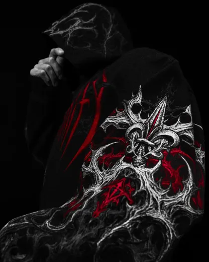 Heavenly Knight Oversized Zipup Hoodie-Coordom