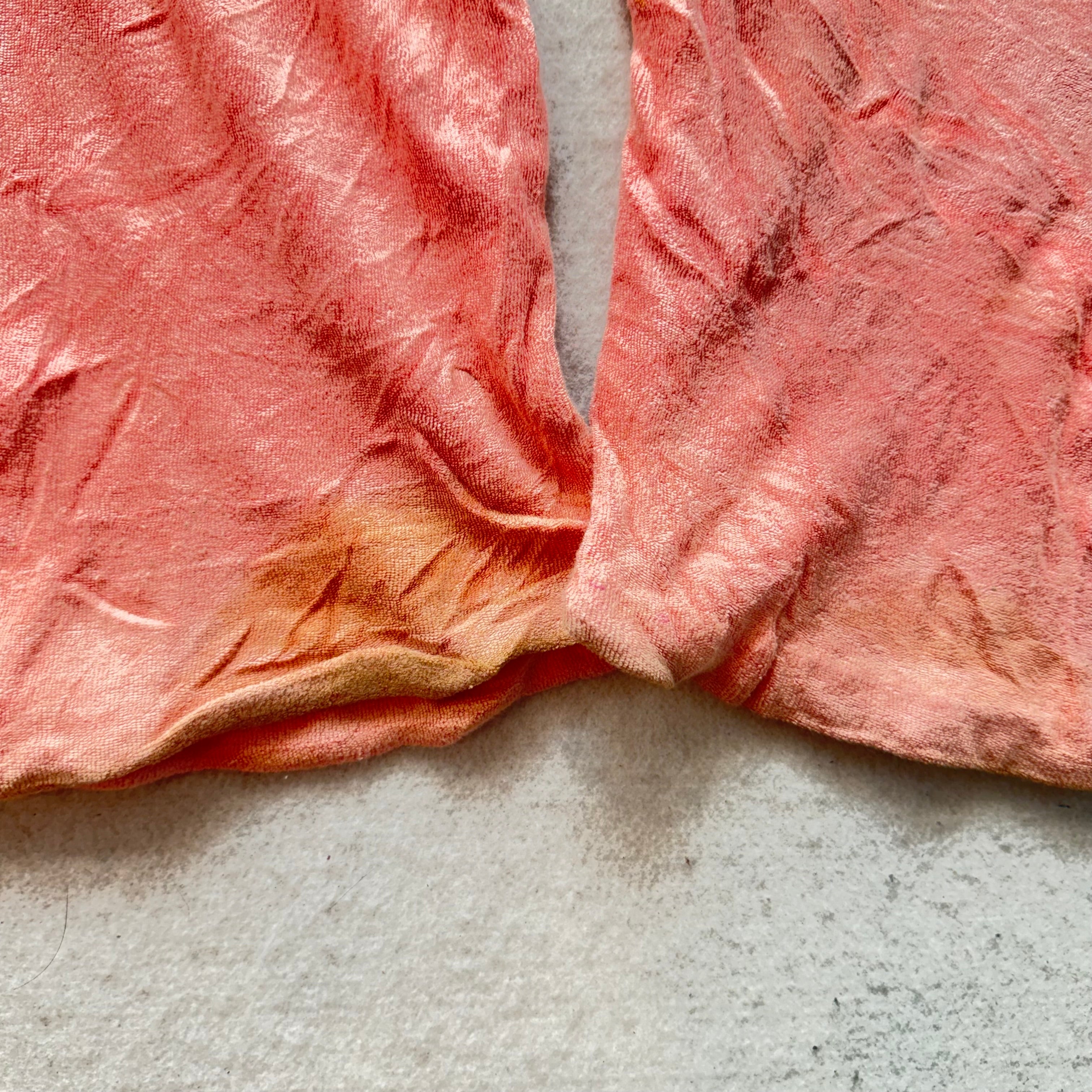 Juicy Couture Women Salmon Pink Velour Flared Track Pant Snap Flap Pocket Size S-Coordom