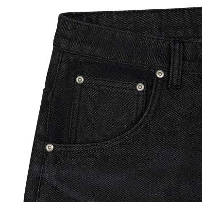"wall street" black raw Denim-Coordom