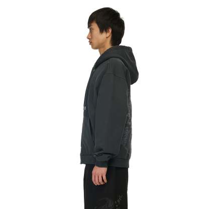 "yakuza v2" Zip Up grey-Coordom