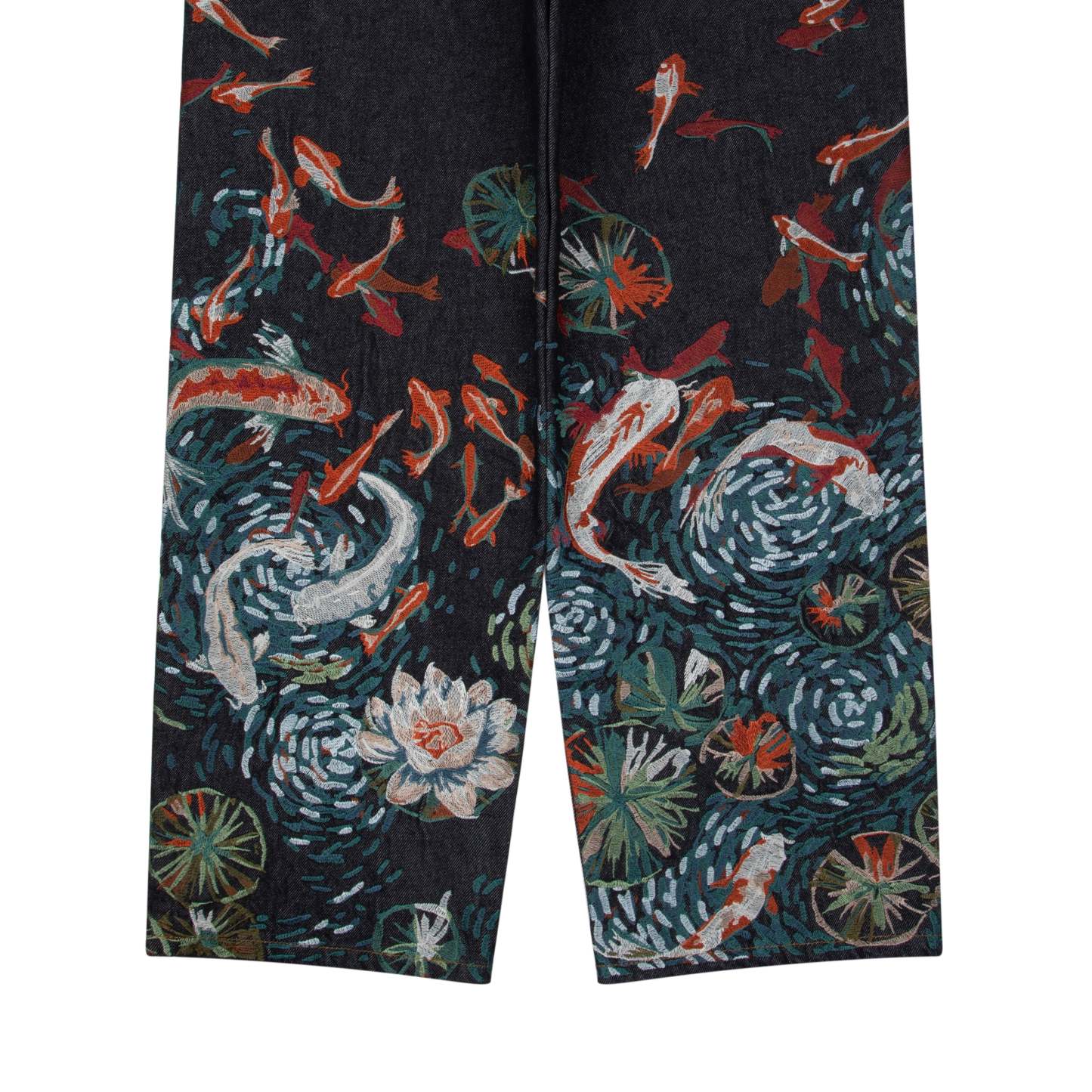 "koi pond" indigo raw Denim-Coordom