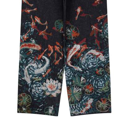 "koi pond" indigo raw Denim-Coordom
